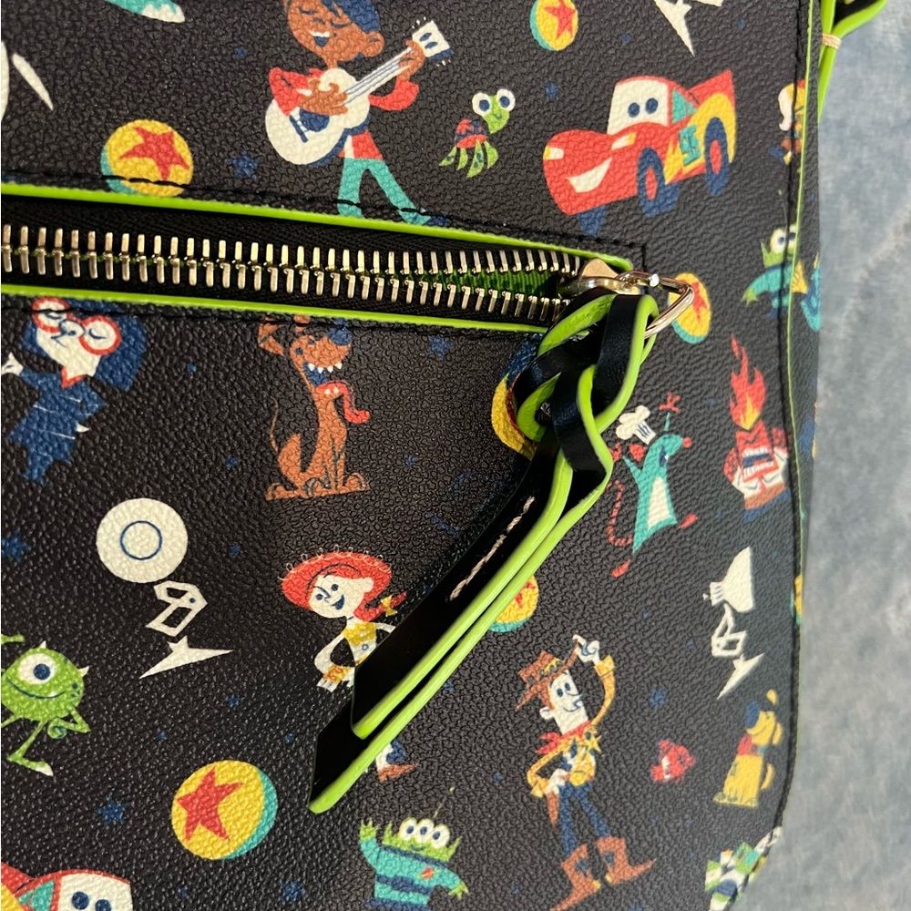 Dooney & Bourke Disney Pixar Hobo Black and Green purse EUC - Picture 13 of 16